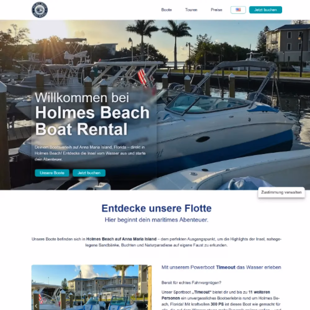 Bild des Bootsverleihs Holmes Beach Boat Rental auf Anna Marie Island in Florida